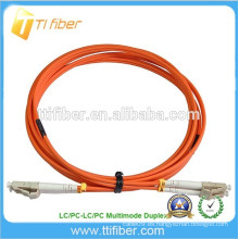 15Meter fibra óptica Patchcord multimodo dúplex LC / LC
